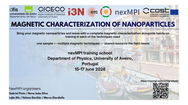 NexMPI Announces 3rd Training School: Characterization of Magnetic Nanoparticles in MPI