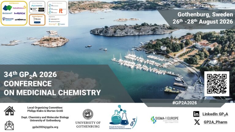 SIGMA-1 EUROPE to co-organise the 34th GP2A Conference on Medicinal Chemistry