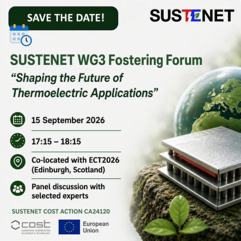 Workshop at ECT2026: “Shaping the Future of Thermoelectric Applications”