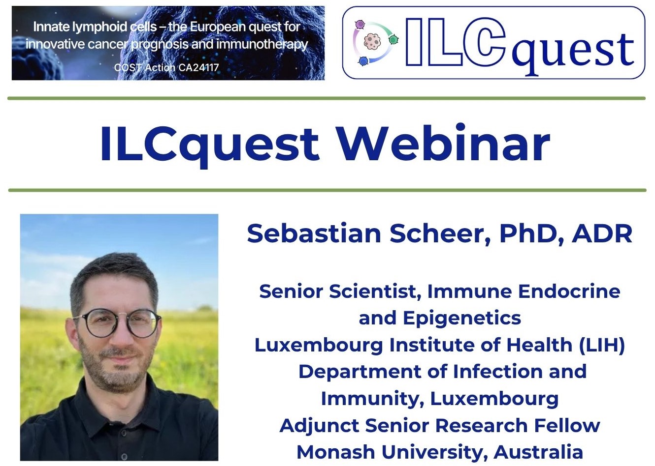 Webinar announcement: Sebastian Scheer, PhD, ADR, 9 September 2026