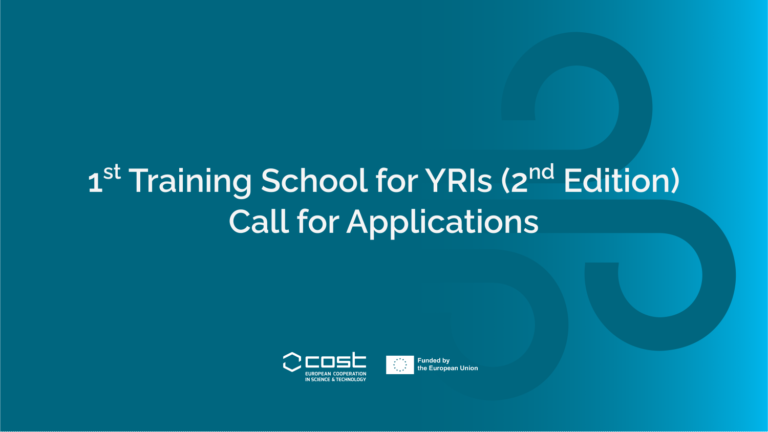 Call for Applications: 1st Training School for YRIs – 2nd Edition