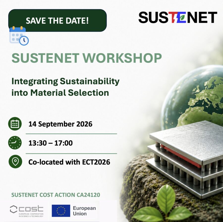 Workshop at ECT2026: “Integrating Sustainability into Material Selection”